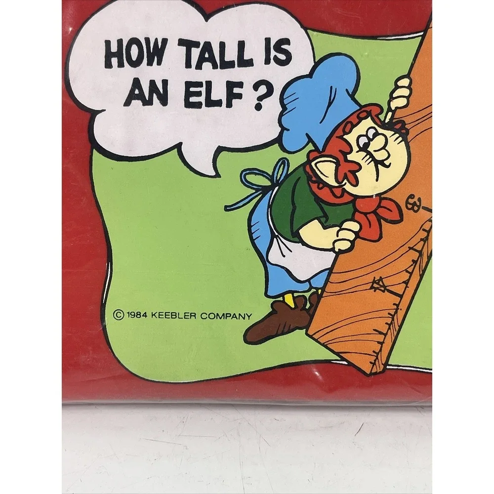 Vintage Keebler Pencil Bag School Pouch Ruler Eraser NOS‎ Rare Elf Snacks
